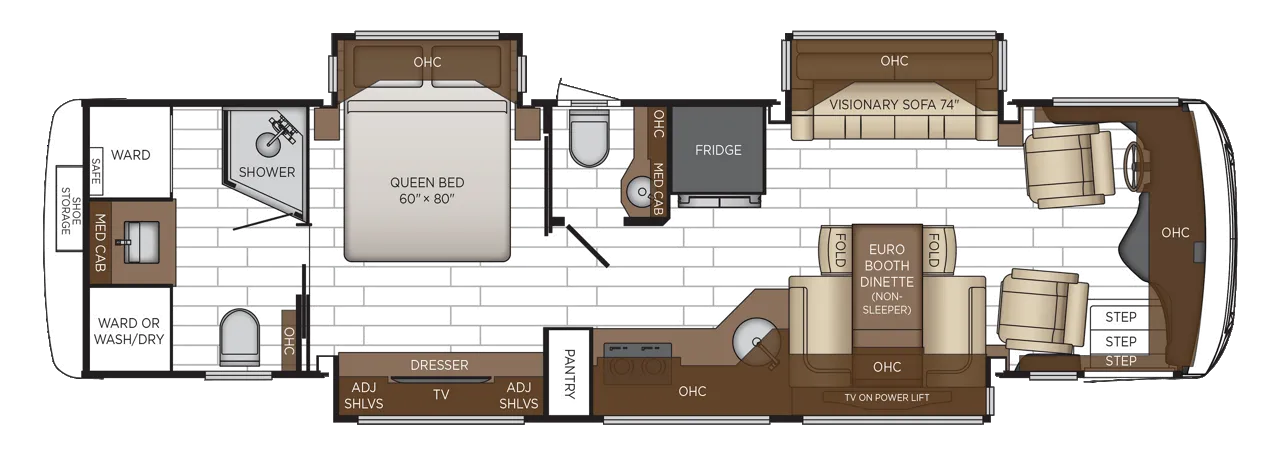 2027 Newmar New Aire 3547 - Floor plan