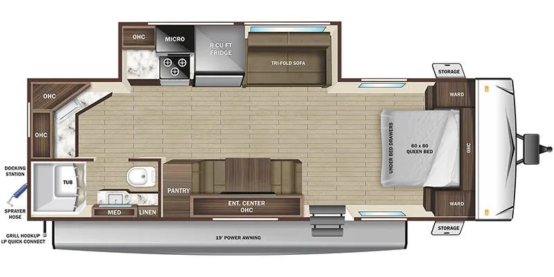 Highland Ridge Mesa Ridge S-Lite 225CK floor plan