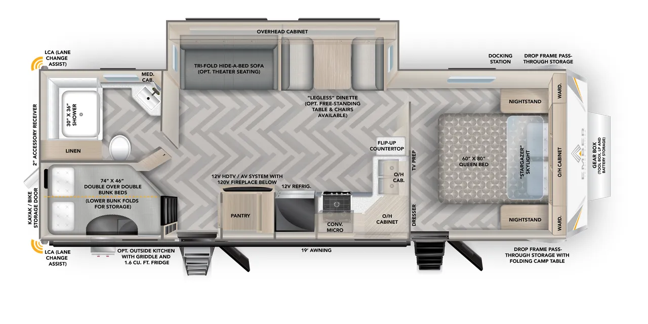 Ember RV Touring Edition 28BH floor plan