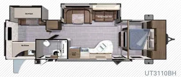 Highland Ridge Open Range Ultra Lite UT3110BH floor plan