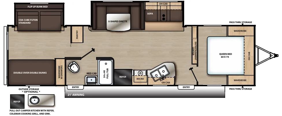 Coachmen Catalina SBX 321BHDS floor plan