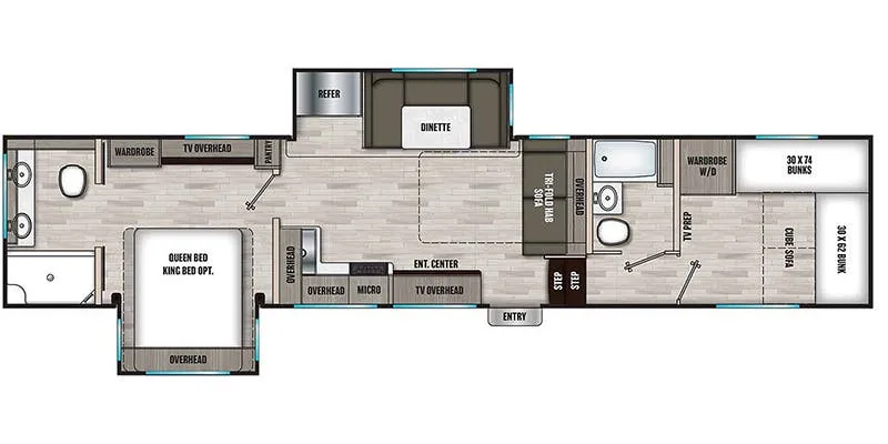 Shasta Phoenix X-Edition 355FBX floor plan