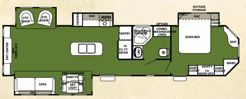 Forest River Cherokee 39R floor plan