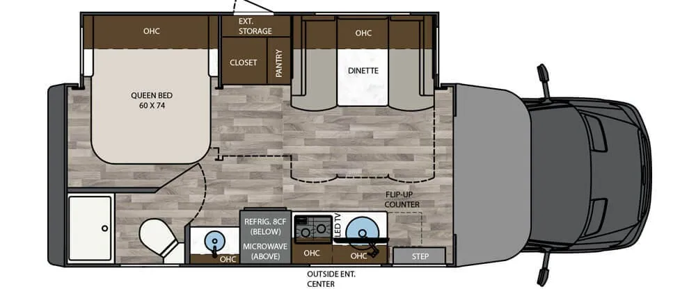 Renegade RV Vienna 25FWS floor plan