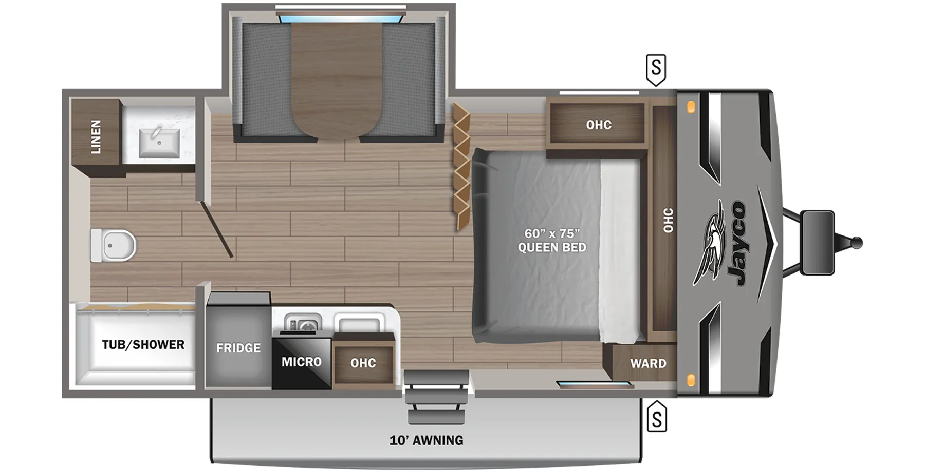 2023 Jayco Jay Flight SLX 183RB - Floor plan