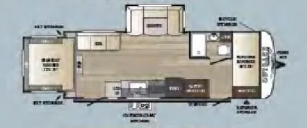 Keystone Outback Ultra-Lite 250URS floor plan