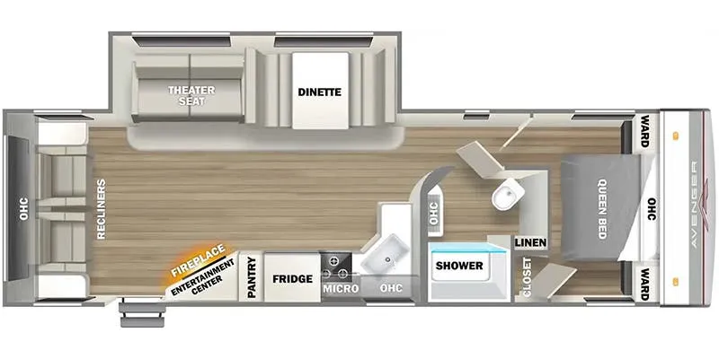Prime Time Avenger 29RSL floor plan