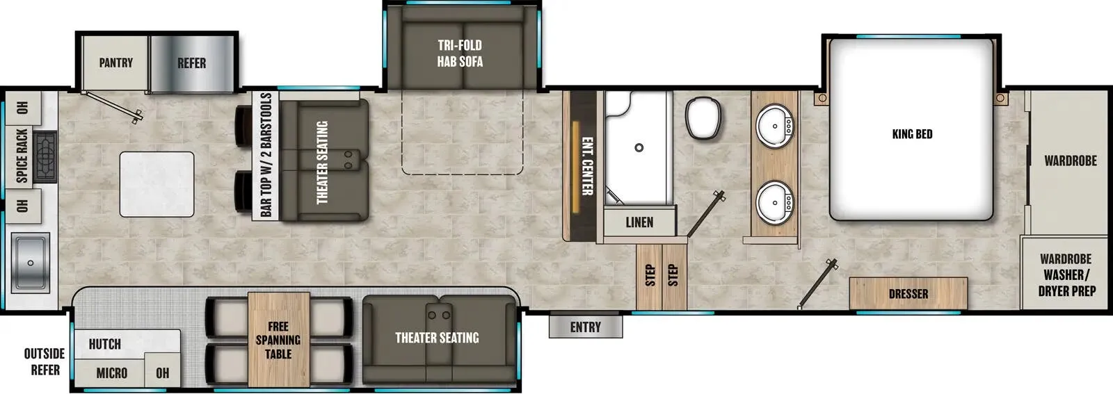 Coachmen Brookstone 374RK floor plan