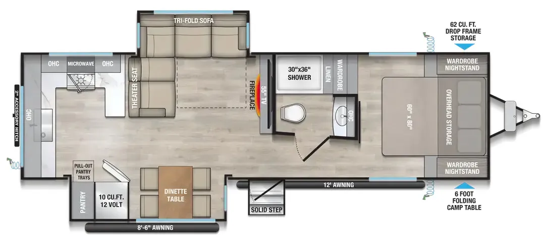 2026 Alliance Rv DELTA 284RK - Floor plan