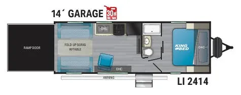 Heartland Lithium 2414 floor plan