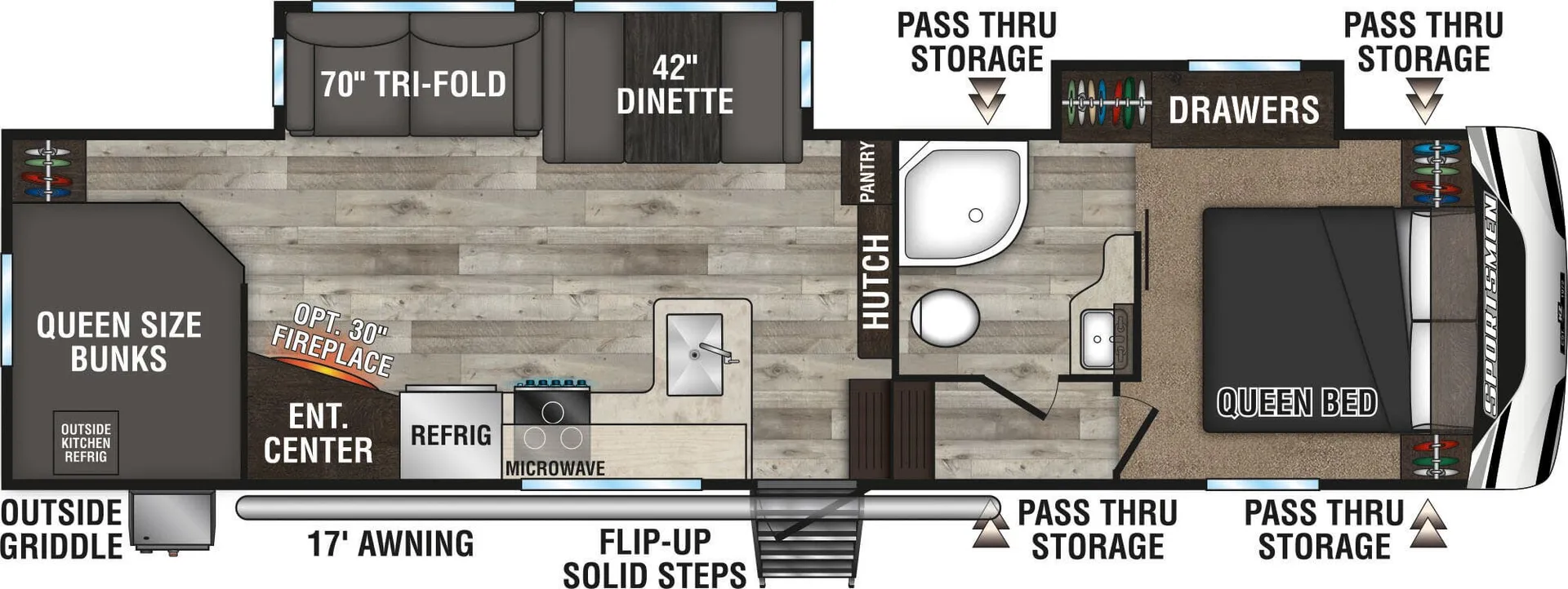 K-Z Sportsmen 292BHK floor plan