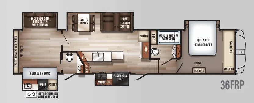 2017 Forest River Sabre 36FRP — Floor plan