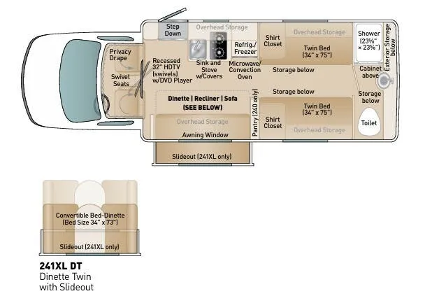 Coach House Platinum II 241XL DT floor plan