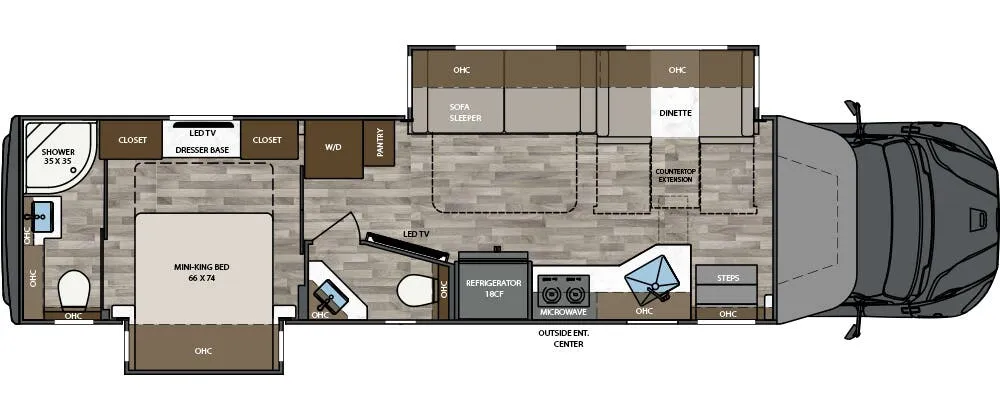 2026 Renegade RV Verona 40VRB floor plan
