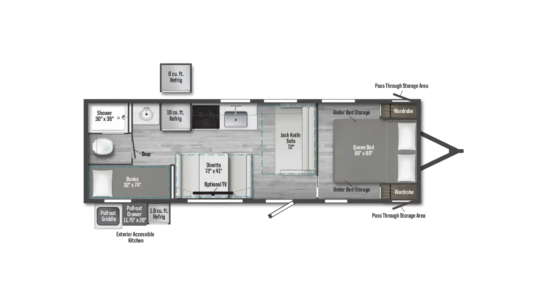 Winnebago Access 26BH floor plan