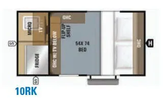 Jayco Hummingbird 10RK floor plan