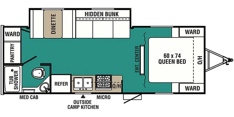 Coachmen Viking Ultra-Lite 21RBSS floor plan