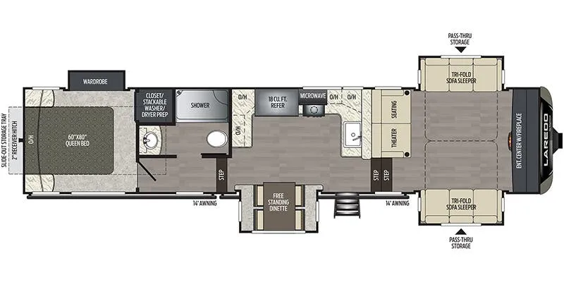 Keystone Laredo 353FL floor plan
