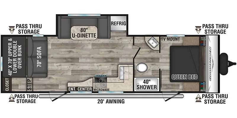 K-Z Sportsmen SE 281BHSE floor plan