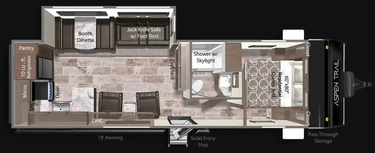 Dutchmen Aspen Trail 2880RKS floor plan
