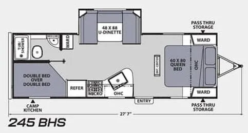 Coachmen Apex Ultra-Lite 245BHS floor plan