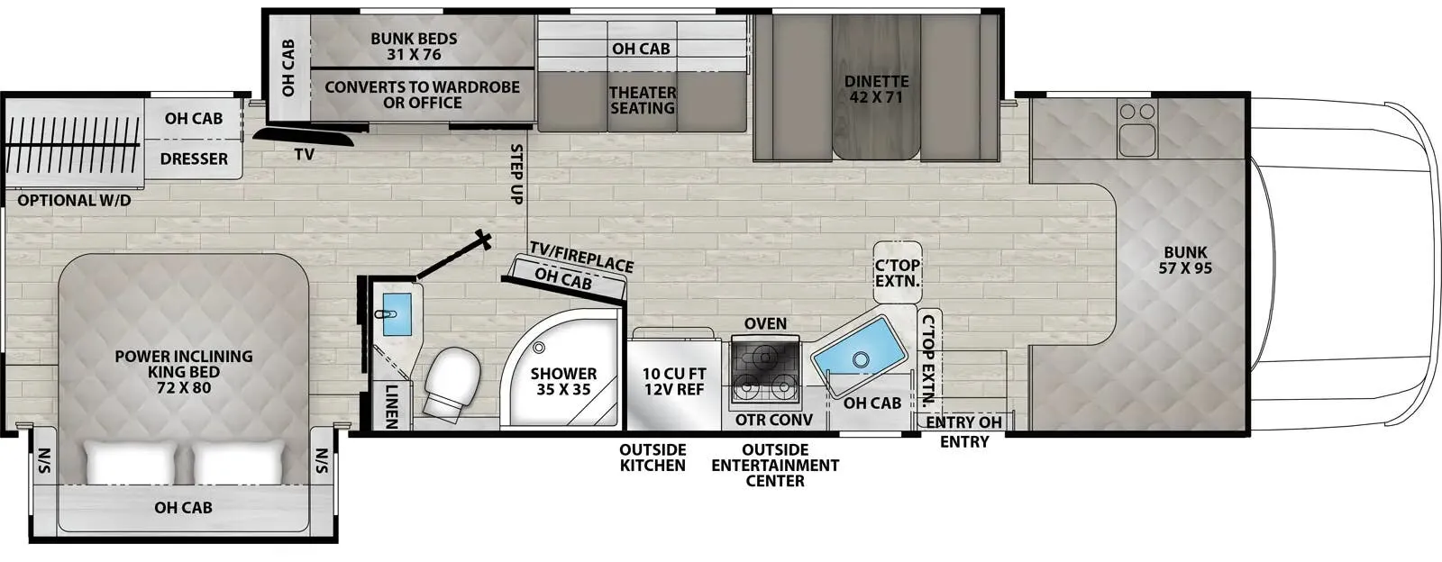Coachmen Entourage 340BH floor plan