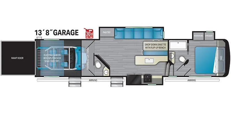 Heartland Road Warrior RW 397 floor plan