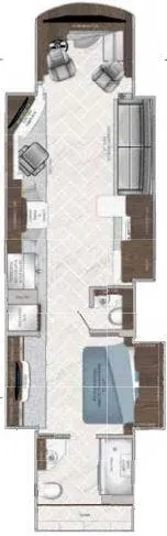 American Coach American Eagle 45C floor plan