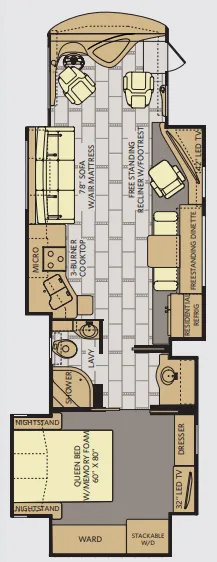 Fleetwood Discovery 37R floor plan