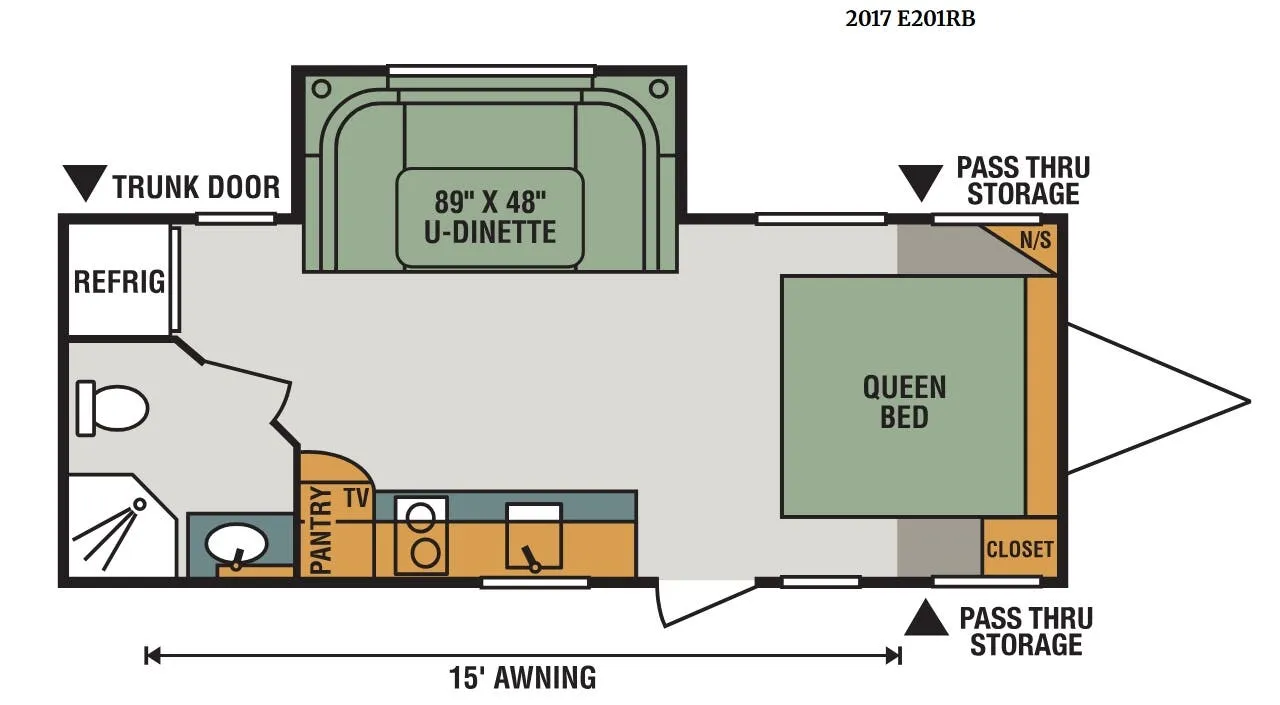 K-Z Escape E201RB floor plan