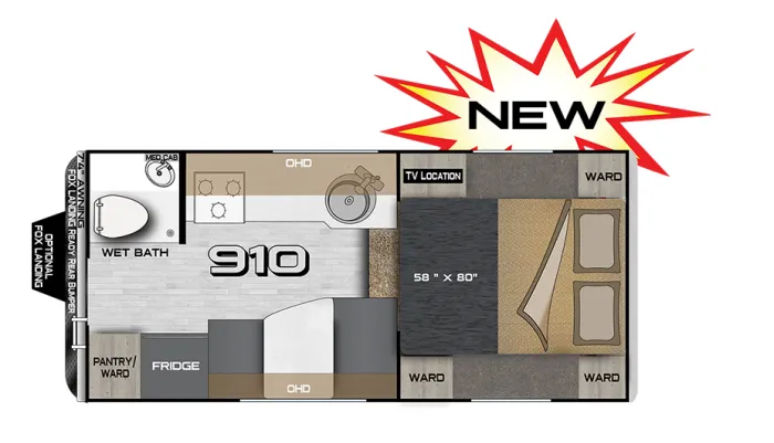 2025 Northwood Wolf Creek 910 floor plan