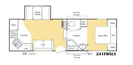 Keystone Sprinter Copper Canyon 241FWSLS floor plan