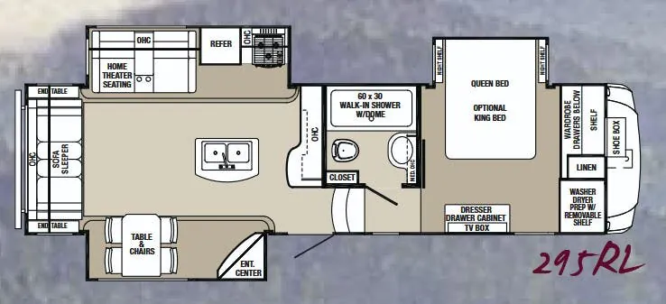Palomino Columbus 295RL floor plan
