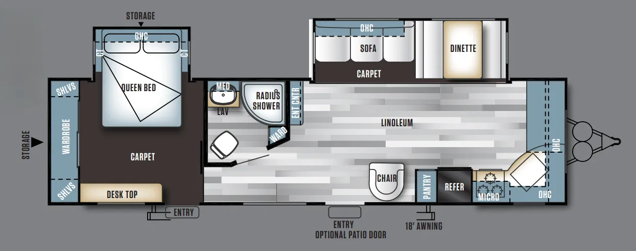 Forest River Salem 29FKBS floor plan