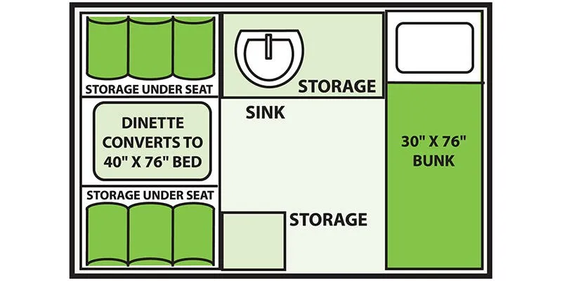 Aliner Scout-Lite Base floor plan