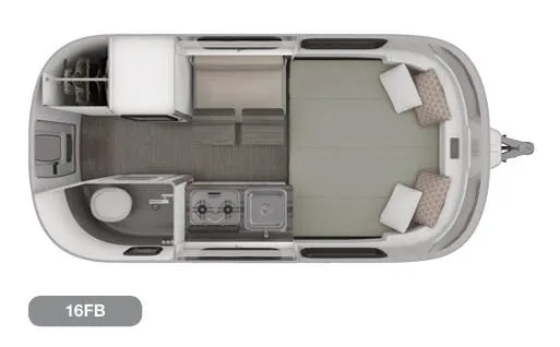 Airstream Nest 16FB floor plan