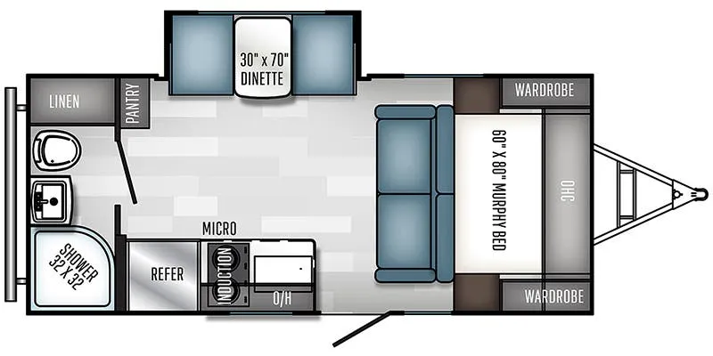 2022 Palomino Real-Lite 186 - Floor plan