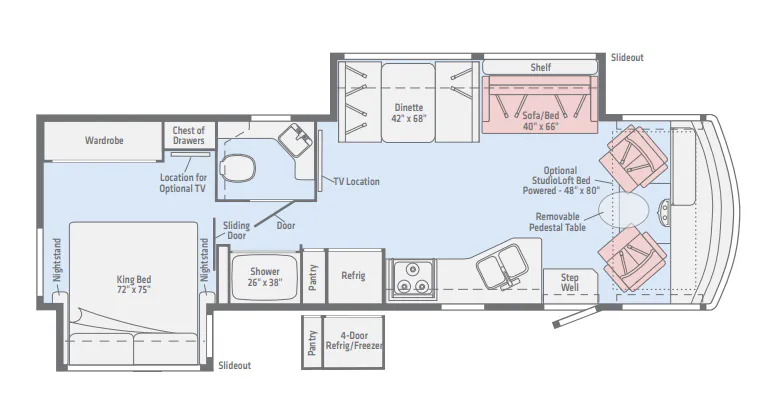Winnebago Sunstar 32YE floor plan