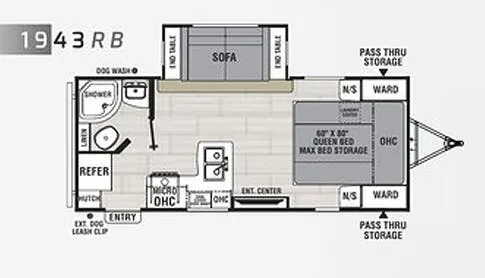 Coachmen Spirit 1943RB floor plan