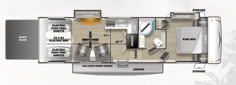 Forest River Stealth 2800SLT floor plan