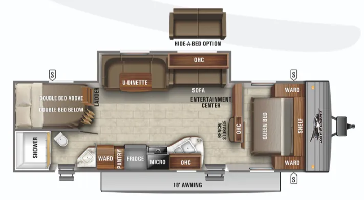 Jayco Jay Flight SLX 8 287BHSW floor plan