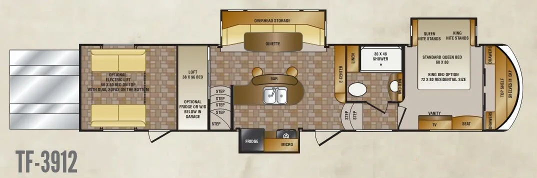 CrossRoads Elevation 3912 floor plan
