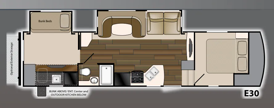 Heartland ElkRidge Xtreme Light E 30 floor plan