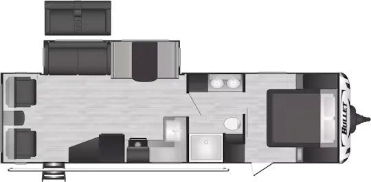 Keystone Bullet Premium 291RLSWE floor plan