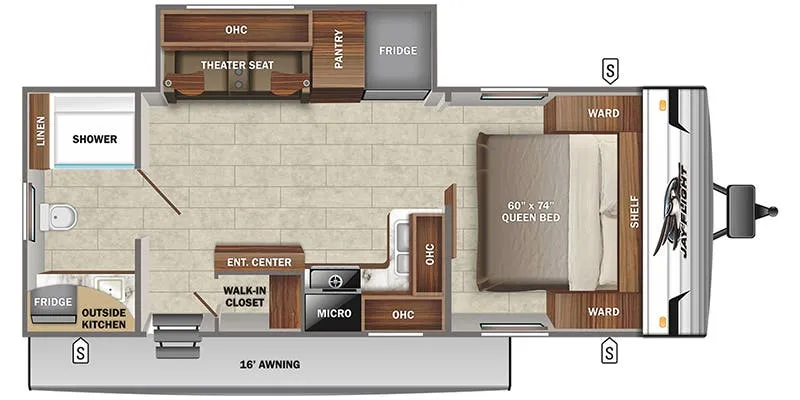 2022 Jayco Jay Flight 240RBSW - Floor plan