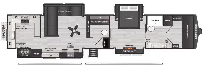 2026 Keystone Montana 3900RK - Floor plan