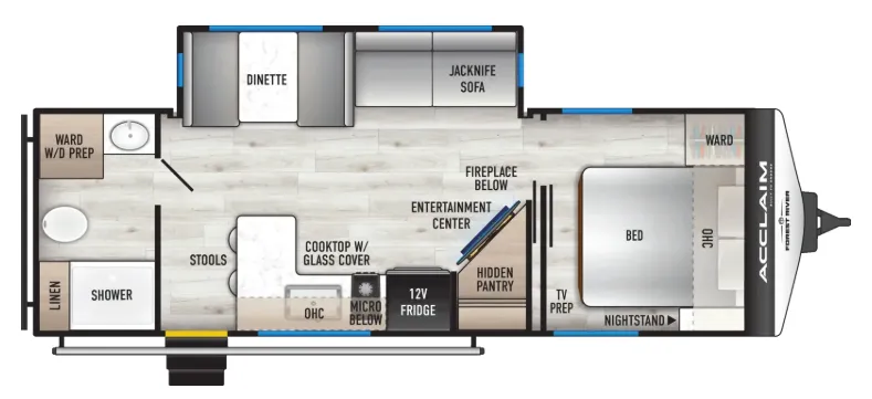 East to West Acclaim 26RB floor plan