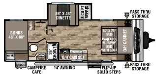 Venture RV Sonic SN211VDB floor plan