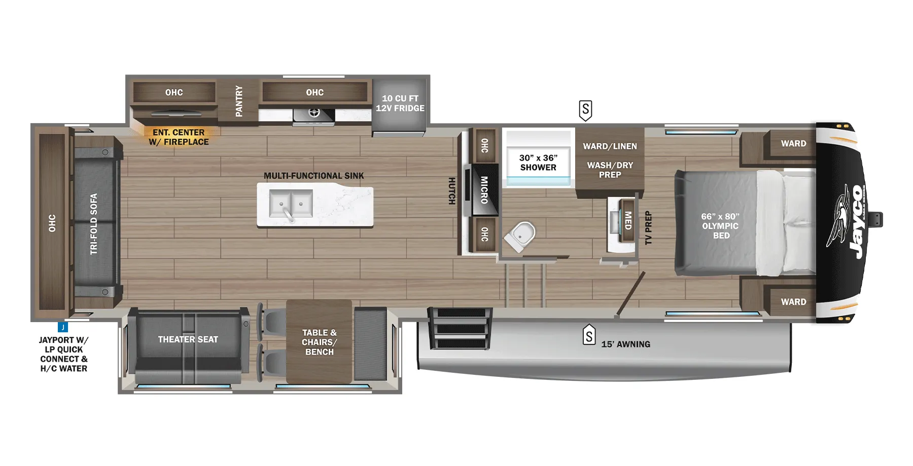 Jayco Eagle HT 29RLC floor plan