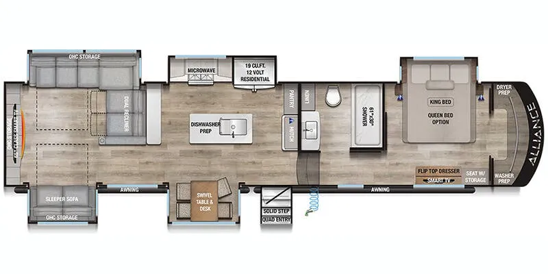 2025 Alliance RV Paradigm 375RD - Floor plan
